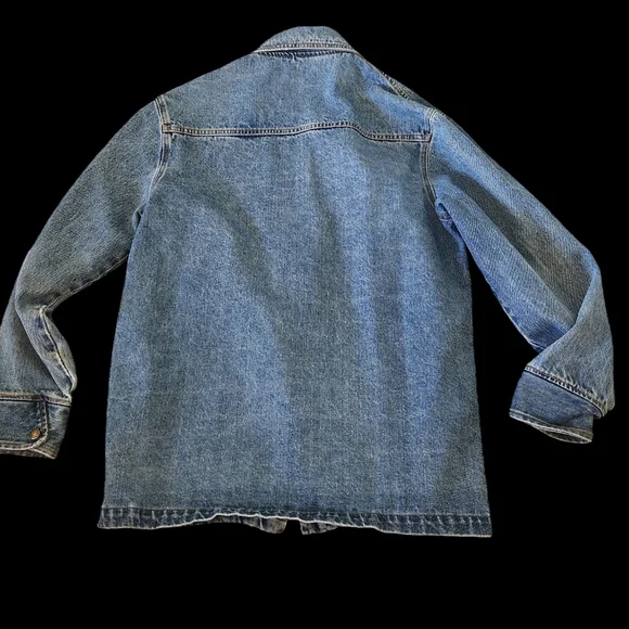 Vintage Mens Woolrich Denim Jacket Barn Coat Sz Small Made In USA No Liner READ - Picture 2 of 13